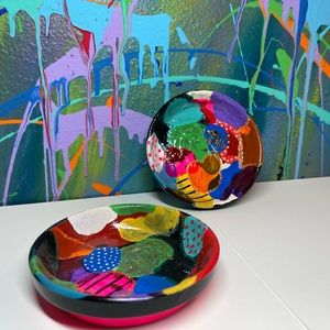 Abstract Coasters table decor